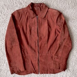 Jessica | Women’s Suede Jacket in Rust